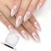 Artdone White Pearl Chrome Nail PowderIridescent Aurora Powder Metallic Mirror Effect Pigment Pearlescent Mermaid Pigmen