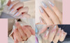 Artdone White Pearl Chrome Nail PowderIridescent Aurora Powder Metallic Mirror Effect Pigment Pearlescent Mermaid Pigmen