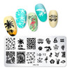 SILPECWEE 10Pcs Nail Stamping Plate Flower Butterfly Geometry Nail Stamps Nail Stencils Nail Plates Templates Stamping P
