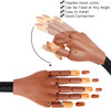 Practice Hand for Acrylic Nails Professional Nail Practice Hand for Training Adjustable False Fake Mannequin Hand with 1