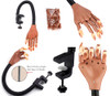 Practice Hand for Acrylic Nails Professional Nail Practice Hand for Training Adjustable False Fake Mannequin Hand with 1