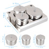3 Pieces Stainless Steel Nail Art Equipment Cup Bowls Nail Powder Holder Nail Liquid Container Nail Art Equipment Tools
