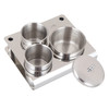 3 Pieces Stainless Steel Nail Art Equipment Cup Bowls Nail Powder Holder Nail Liquid Container Nail Art Equipment Tools