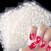 30 Sheets White Flowers Nail Art Stickers 3D Self Adhesive Nail Sticker Design Holographic Small Floral Nail Art Decals
