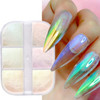 Aurora Nail Art Powder Holographic Fine Nail Powder Design Iridescent Nail Dust Pigment for Nail Art Gel Polish Women Gi