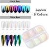Aurora Nail Art Powder Holographic Fine Nail Powder Design Iridescent Nail Dust Pigment for Nail Art Gel Polish Women Gi