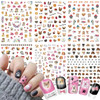 Cute Dog Nail Art Stickers Cartoon Dog Nail Decals 3D Puppy SelfAdhesive Sticker Design Holographic Animal Nail Art Deca