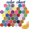 Ultra Fine Glitter 45 Colors Set Holographic Glitter Powder for Tumblers Arts and Craft Glitter Iridescent Glitter for E