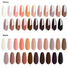 Vishine 24Pcs Gel Nail Polish Kit 8ml Bare Collection Soak Off Nail Gel Set Nude Glitter Pastel Pink Peach Brown Natural