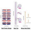 4th of July Nail Wraps DANNEASY 16 Sheets Independence Day Nail Polish Strips for Women Self Adhesive Nail Polish Sticke