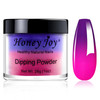 28gBox Hot Pink and White Purple Temperature Color Change Dip Powder Nails Dipping Nails Longlasting Nails No UV Light N