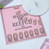 YienDoo Square Glossy False Nails Press on Nails Light Brown Short Artificial Nails Full Cover Acrylic Nails Tips Art Fa