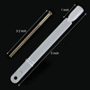 GOGOONLY 200 Off White Tips Fanshaped Nail Art Display Acrylic False Tips Practice Tool 200 Tips in TotalBH000473