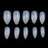 Yimart 500pcspack Stiletto False Nails Natural False Nails Oval Stiletto Sharp Full Nail tips Acrylic UV Gel Full Cover