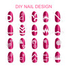 TailaiMei 1768 Pieces 60 Designs French Manicure Nail Stickers Nail Art Tips Guides for DIY Decoration Stencil Tools 36