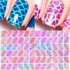 TailaiMei 144 Pieces 72 Designs Nail Vinyls Stencil Sticker Set for Nail Art Decal 24 Sheets Reusable DIY Hollow Nail Ar