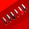 Vishine Burgandy Red and Red Glitter Gel Polish Set 6 Colors Long Lasting Soak Off UV LED Gel 8ml Bottle
