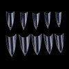 Yimart Stiletto False Nail Tips Sharp False Nail Tips Sharp False Nails 500pcs Clear Sharp Nail Art Tips Ending Stiletto