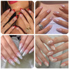 Magic White Pearl Chrome Nail Powder Solid Glitter Fairy Shell Nails Art Powder Holographic Ice Transparent Aurora Moonl