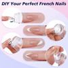 Subay French Nail Stamper Nail Stamper Kit 2pcs Nail Art Stamper Nail Scraper 2pcs Nail Stamping Plate 4pcs Replaceable