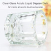 Bulex 2 Pack Dappen Dish Cups for Nail Art Acrylic Liquid Clear Glass Nail Monomer Liquid Bowl Dampen Dish Acrylic Powde
