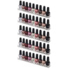 BY ALEGORY Acrylic Makeup Wall Organizing Shelves Nail Polish Eyelashes Foundations Cosmetics 12 inch shelf Pack of 5 Ha