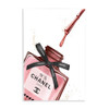 Stupell Industries Makeup Nail Polish Brush Drip Pink Fashion Design by Artist Ziwei Li Art 13 x 19 Wall Plaque