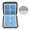 FingerAngel 120 Slots Nail Stamping Plate Holder Case Laser Style Rectangular Manicure Nail Art Plate Organizer with Dou