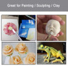 10pcs Nail Art Gel Carving Pen Nail Dotting Tool Silicone Nail Brushe Set Nail Tools Pottery Clay Sculpting ToolsAcrylic