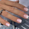 DANMANR Square Press on Nails Short Fake Nails French Acrylic Full Cover False Nails for Women and Girls 24PCS White Pin