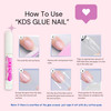KDS Nail Glue for Professional Fake Nail Art Design 10pcs Nail Tip Extension Glue