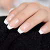 CoolNail natural Nude White French Coffin False Fake Nails Press on Flat Ballerina Nails Art Tips Daily Office Finger We