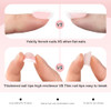 Yokilly 240 Pieces Natural French Fake NailsAcrylic False Nails Kit Including 12 Different Size Short Press on False Nai