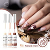 RARJSM Nail Art Gel Liner Painting Polish Set 12 Colors Autumn Winter Brown Wine Red CollectionPainted Gel Nail Polishes