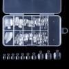 YIMART 100Pcs Fake Toenail Tips Set Nail Art Toe Decoration Full Cover False Toe Nail Tips for DIY Salon Foot Manicure S