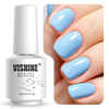 Vishine Gelpolish Gel Nail Polish Lacquer Shiny Color Soak Off UV LED Professional Manicure Pinkish Blue1595