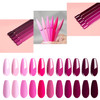 Vishine Gel Polish 12Pcs Soak Off UV LED Nail Art Manicure DIY Salon Set Pink Fuchsia Rose Purple Color Series with Matt