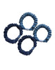 Blue Jean Hair Scrunchies Blue Denim Hair Ring Tie Denim Hair Scrunchies Tie BW23 (3 Pcs-Set)