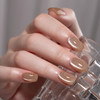 MAYCHAO 15ML Cat Eye Gel Nail Polish 1Pc Nude Gel Polish with Magnet Soak off Holographic Magnetic Nail Polish for Nail
