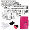 FingerAngel 13pcs Stamping Nail Art Plates set 8 Stamping Plates with 2Stamper 2Scraper 1storage bag Nails Art Stamping