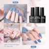 JEWHITENY 45PCS Gel Nail Polish Kit 42 Colors 5ML Gel Polish Nude Gray Pink Blue Soak Off Glitter Nail Art Starter Kit B