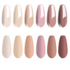 Vishine Gel Nail Polish Set Nude Serises Colection Daily Colour 8MLSoak Off Nail Gel Polish with Gift Box UV LED Lamp Re
