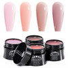 Gellen Builder Gel Nail Extension UV Nail Gel Set Acrylic Nail Gel Kit Easy DIY Home Gel Manicure Pink Nudes Peach 4 Col