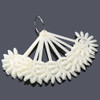 yueton 2 Sets 240 Tips White and Transparent Nail Art Design Plastic Polish Board Display Practice Sticks Wheel with Met