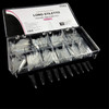 BeYou Clear Long Stiletto 500pcs False Fake Gel Nail Tips10 Sizes With Clear Plastic Case For Nail Salon Nail Shop