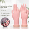 AORAEM Nail Trainning Hand Flexible Soft Practice Plastic Mannequin Hand Nails Tips Art Trainer Manicure Practice Hand T