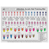 Americanails Acrylic Nail Training Mat Silicone Trainer Sheet for Application Practice Flexible Roll Up Pad Template for