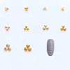 NAIL ANGEL Approx1000pcsbag Nail Art Round Metal Stud Different size Stud Gold and Silver Color 10011