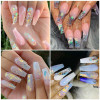 Nail Art Glitter Sequins Irregular Fragments Cellophane Illusion Fragments Polarized Powder Nail Glitter Holographic Des