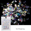 Nail Art Glitter Sequins Irregular Fragments Cellophane Illusion Fragments Polarized Powder Nail Glitter Holographic Des